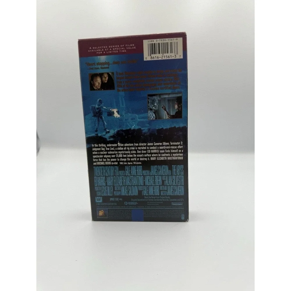 The Abyss VHS Tape‎ 1989 James Cameron Ed Harris